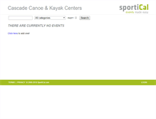 Tablet Screenshot of cascadecanoekayak.sportical.com